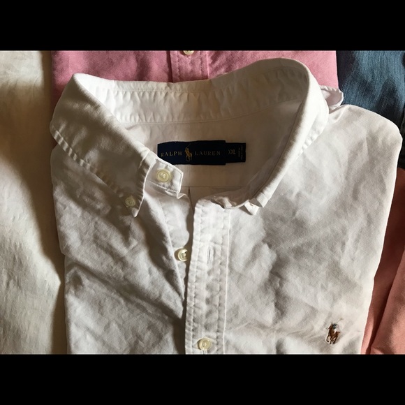 Five Ralph Lauren Polo Button-Down Oxford Shirts - Picture 2 of 6